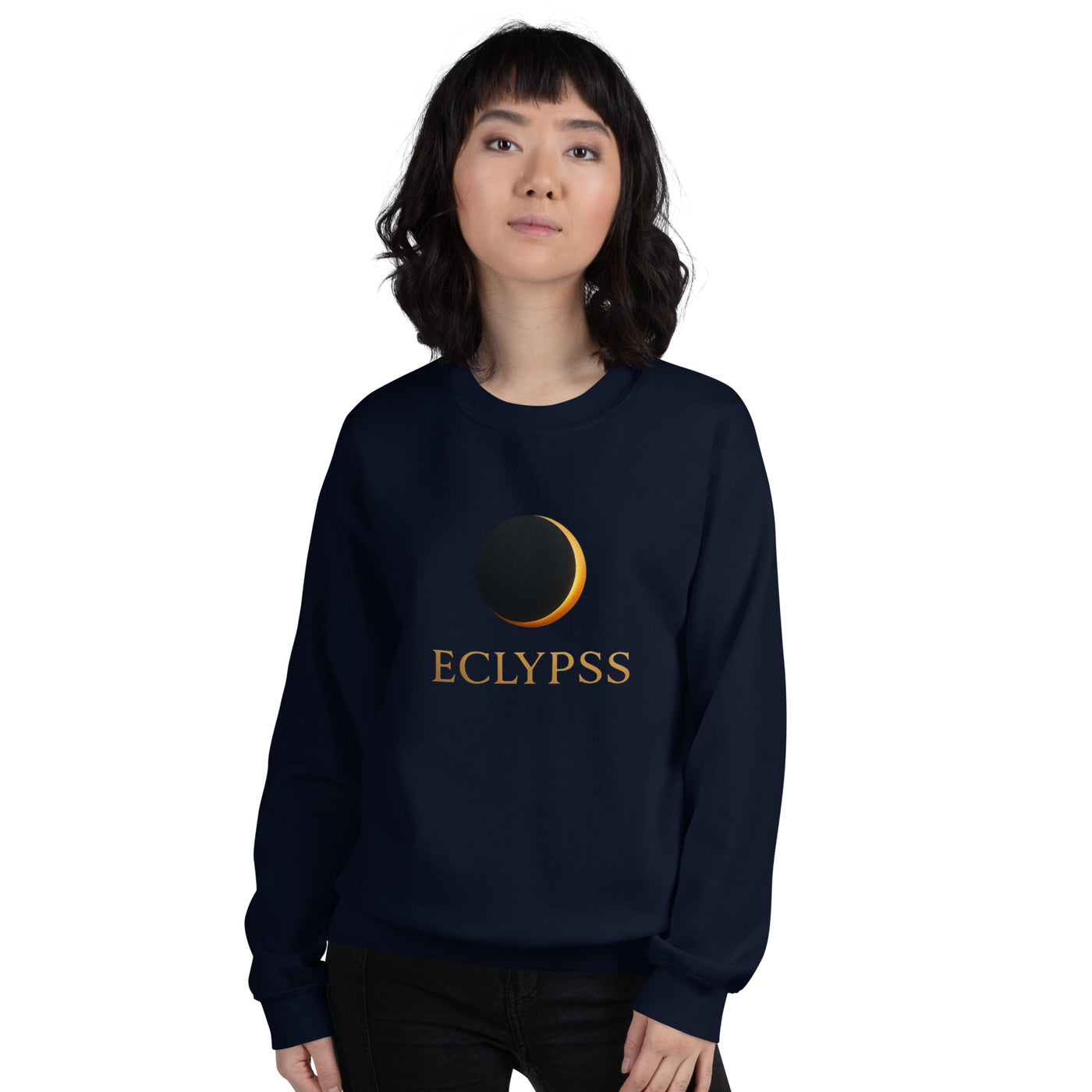Unisex Sweatshirt Paired with Jeans Casual Outfit