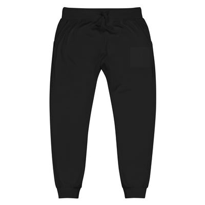 Black Unisex Fleece Sweatpants Cozy Everyday Wear