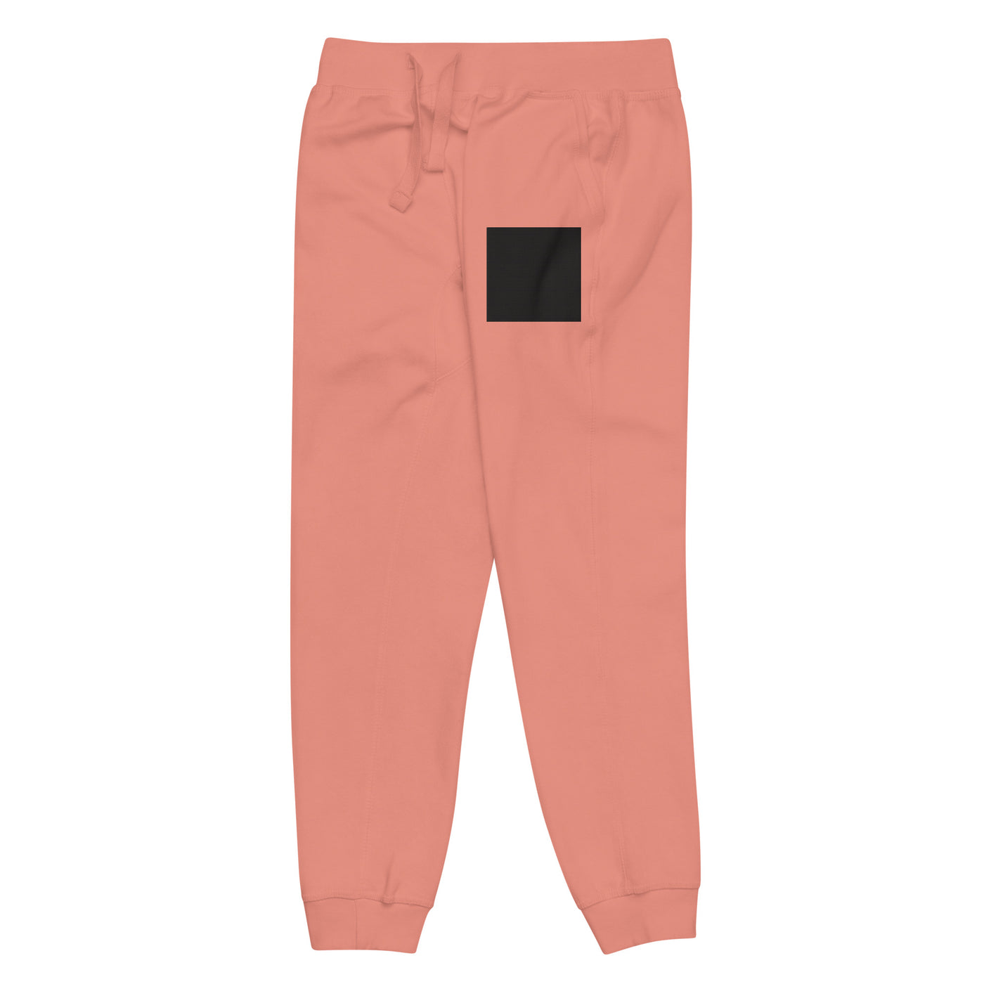 Unisex Fleece Sweatpants in White Minimalist Look