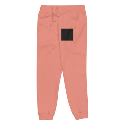 Unisex Fleece Sweatpants in White Minimalist Look