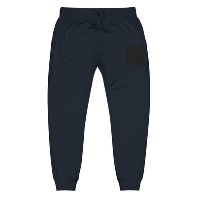 Gray Unisex Fleece Sweatpants Soft Cotton Blend
