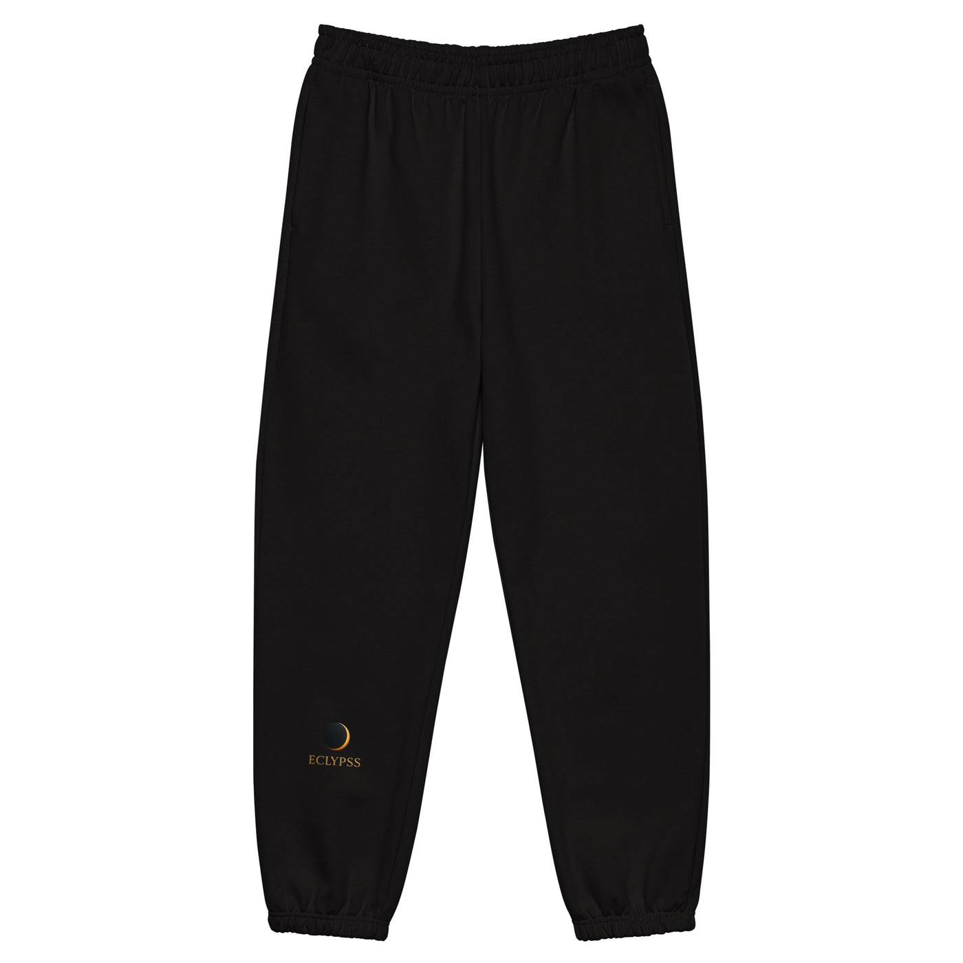 Black Heavyweight Sweatpants Durable Everyday Wear