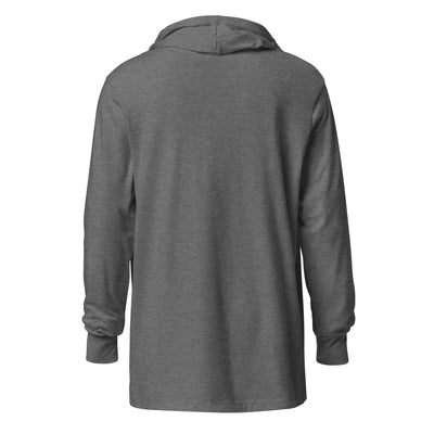 Unisex Hooded Long Sleeve Tee with Drawstring Hood