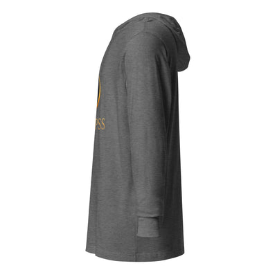 Athletic Hooded Long Sleeve Tee for Workouts