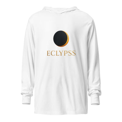White Hooded Long Sleeve Tee Everyday Casual Wear