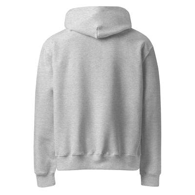Oversized Heavyweight Hoodie in Gray Minimalist Look