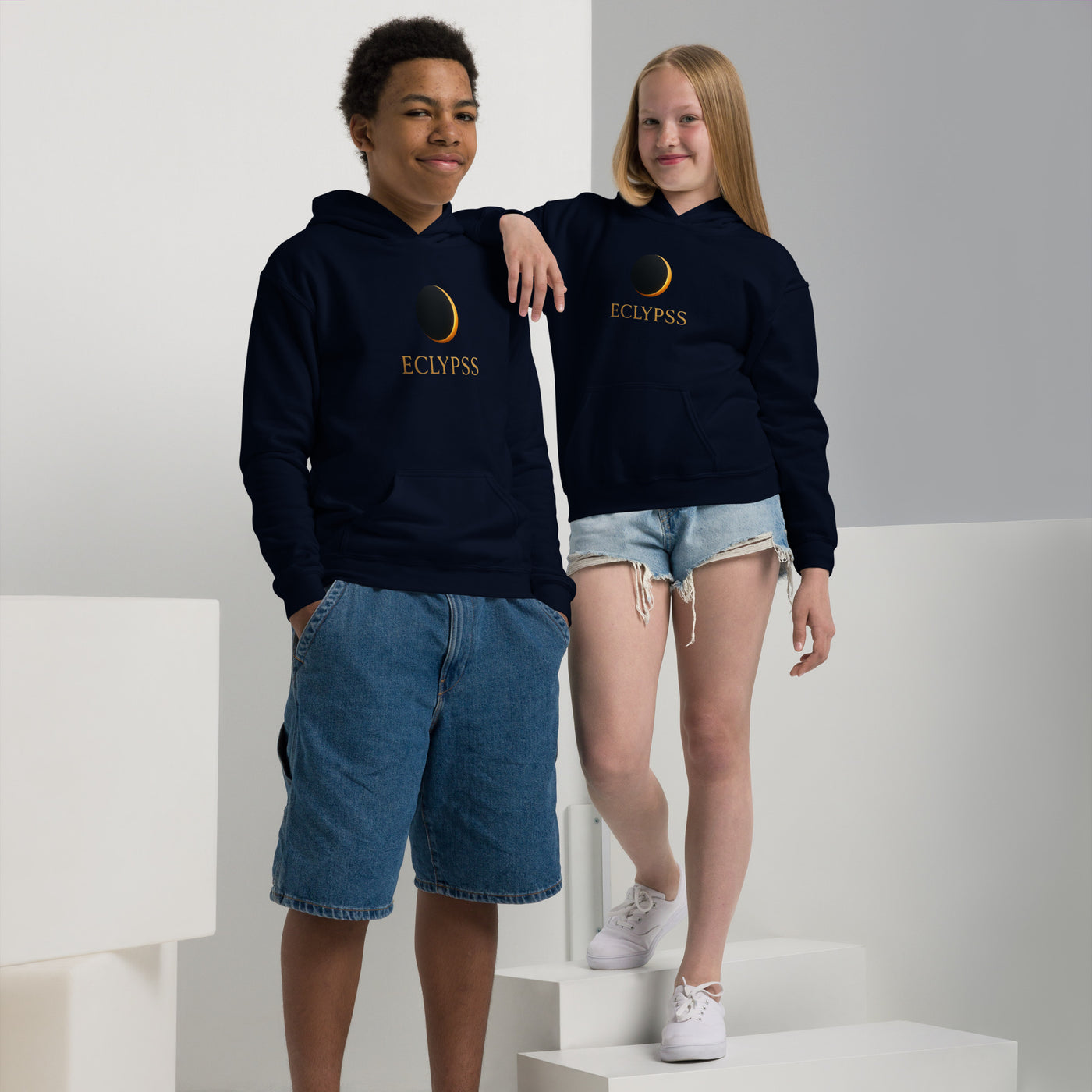 Cozy Youth Heavy Blend Hoodie with Kangaroo Pocket